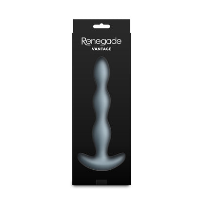 Renegade Vantage - Grey - Grey 20.6 cm USB Rechargeable Vibrating Anal Beads - NSN-1162-49