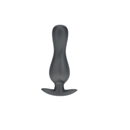OUCH! Curvy Anal Plug - Gun Metal - Gun Metal Grey 11.7 cm Butt Plug-OU1024GUN