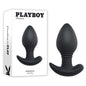 Playboy Pleasure PLUG & PLAY - Black 10.3 cm USB Rechargeable Vibrating Butt Plug with Wireless Remote