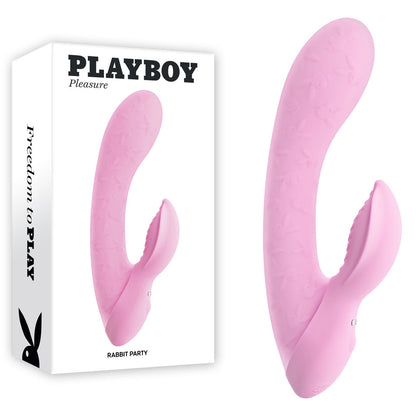 Playboy Pleasure RABBIT PARTY - Pink 15.2 cm USB Rechargeable Rabbit Vibrator-PB-RS-5797-2