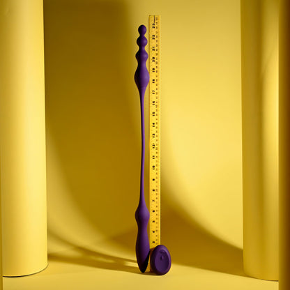 Playboy Pleasure THIS & THAT - Purple 60 cm USB Rechargeable Flexible Dual Ended Vibrator-PB-RS-7005-2