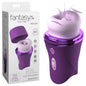 Fantasy For Her Lush Kiss Plush - Purple - Purple USB Rechargeable Licking & Sucking Stimulator - PD4983-12