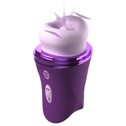 Fantasy For Her Lush Kiss Plush - Purple - Purple USB Rechargeable Licking & Sucking Stimulator - PD4983-12