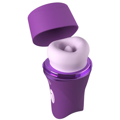 Fantasy For Her Lush Kiss Plush - Purple - Purple USB Rechargeable Licking & Sucking Stimulator - PD4983-12