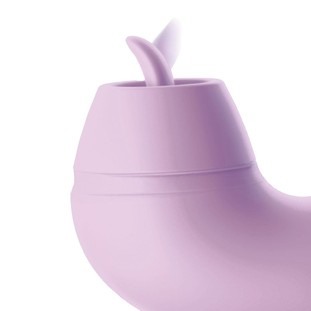 Fantasy For Her G-Touch Pulse Pro - Purple - Purple 23.4 cm USB Rechargeable Rabbit Vibrator with Flicking Shaft and Tip - PD4984-12