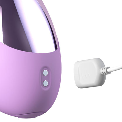 Fantasy For Her intiMotion Flutter Pro - Purple 20.6 cm USB Rechargeable Rabbit Vibrator with Pulsating Tip - PD4985-12