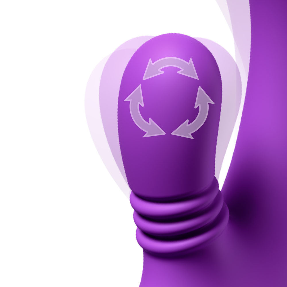 Fantasy For Her intiMotion G-Pro - Purple - Purple 21.2 cm USB Rechargeable Rabbit Vibrator - PD4986-12