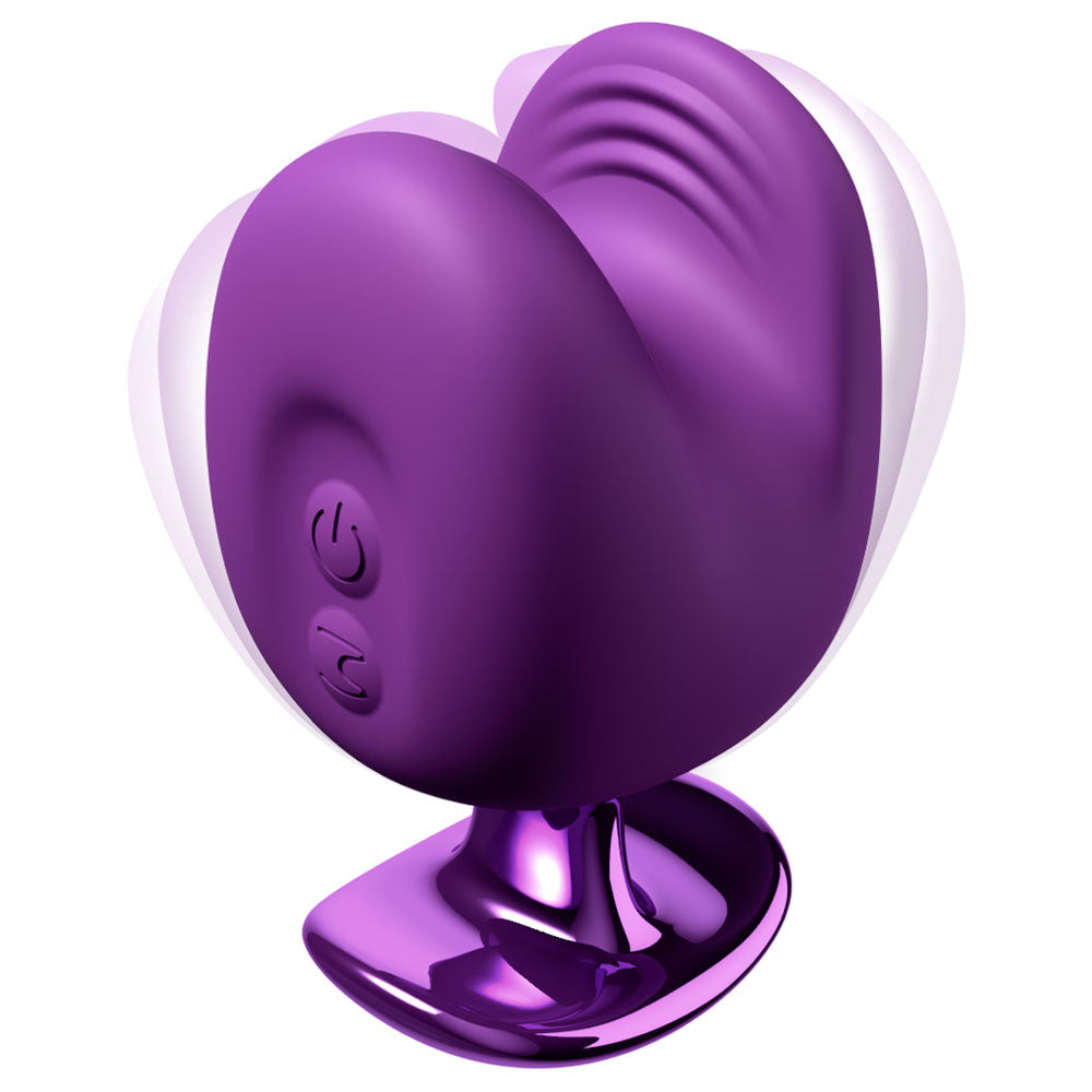 Fantasy For Her Luv Bites - Purple - Purple USB Rechargeable Vibrating & Biting Stimulator - PD4987-12