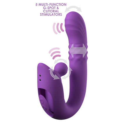 Fantasy For Her Harmoni Pro - Purple - Purple 17.8 cm USB Rechargeable Throbbing Vibrator - PD4990-12