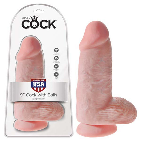 King Cock Chubby - Flesh 22.9 cm (9") Dildo