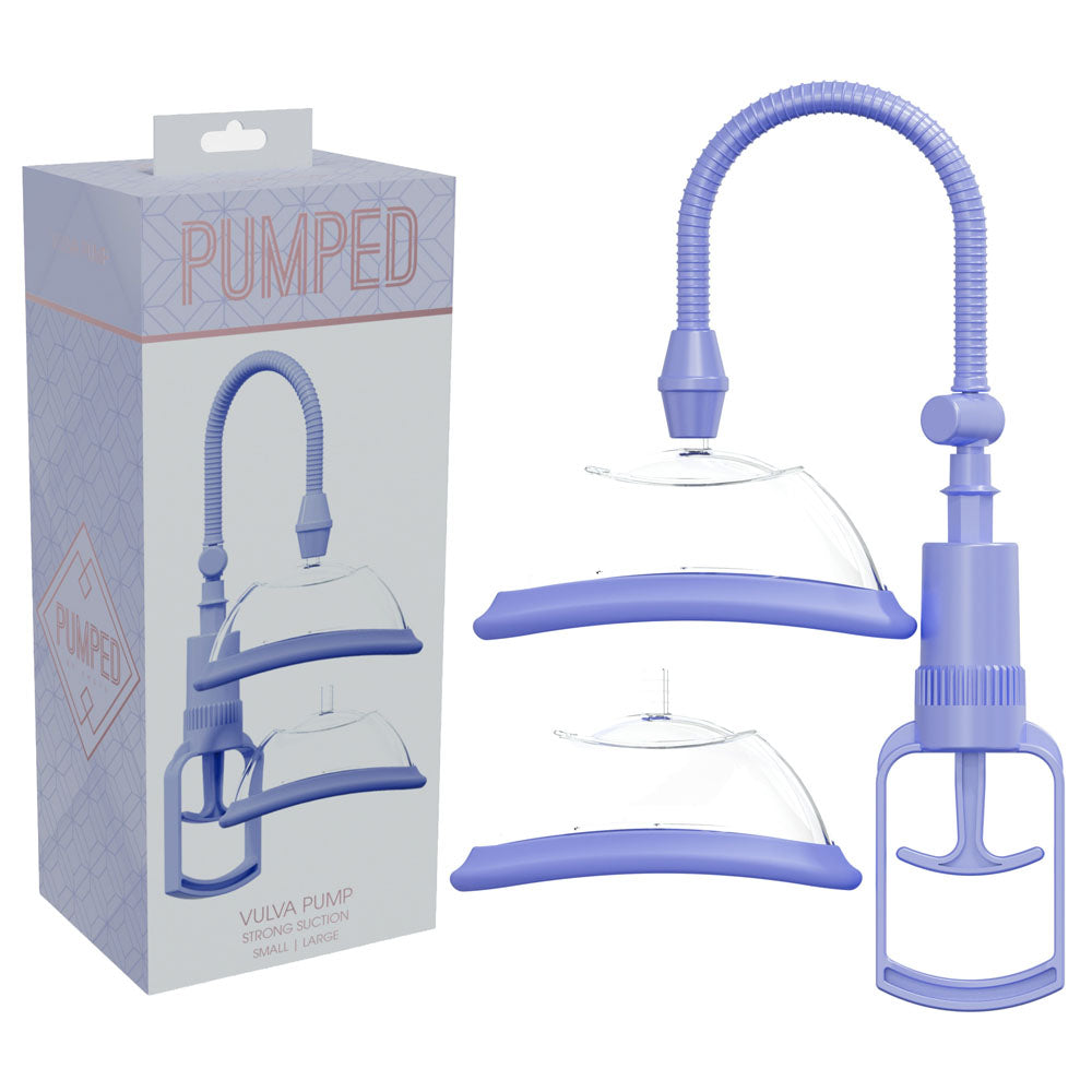 Pumped Vulva Pump - Lavender - Lavender Vagina Pump with 2 Cups - PMP069LAV