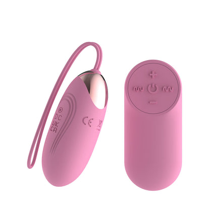 Passion Play Silicone Vibrating Egg - Small - Pink USB Rechargeable Vibrating Egg with Wireless Remote - PP0050