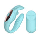 Passion Play Rabbit Couple Vibe with Remote Controller - Blue USB Rechargeable Couples Vibrator with Wireless Remote - PP0086