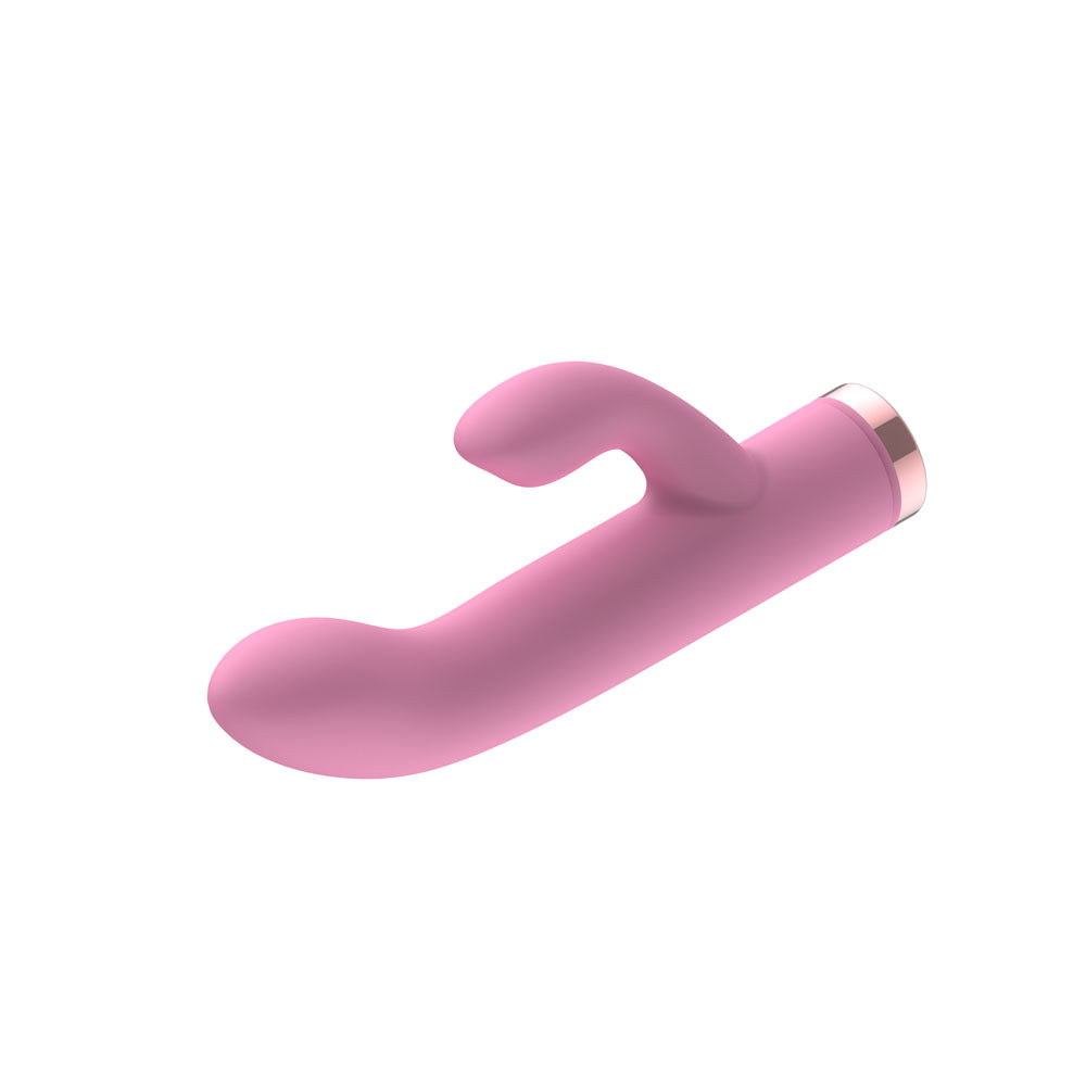 Passion Play Silicone Rabbit Vibrator - Pink - Pink USB Rechargeable Mini Rabbit Vibrator - PP0117-6