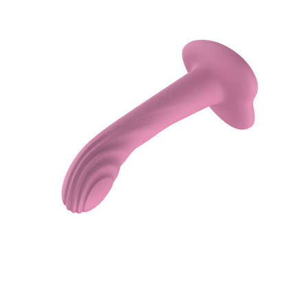 Passion Play Liquid Silicone Textured Dildo - Pink - Pink 18 cm Dildo - PP0230