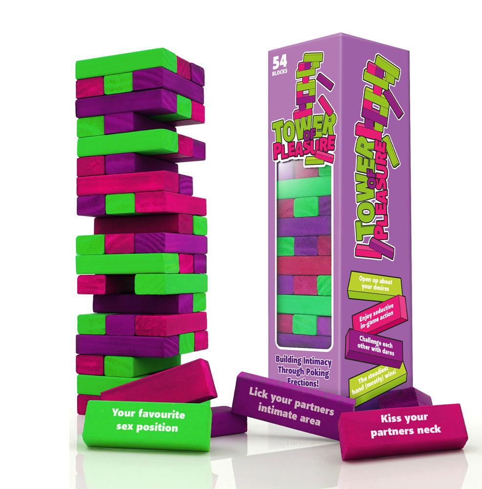 Tower of Pleasure - Couples Tumbling Tower Game-PWM-TOP