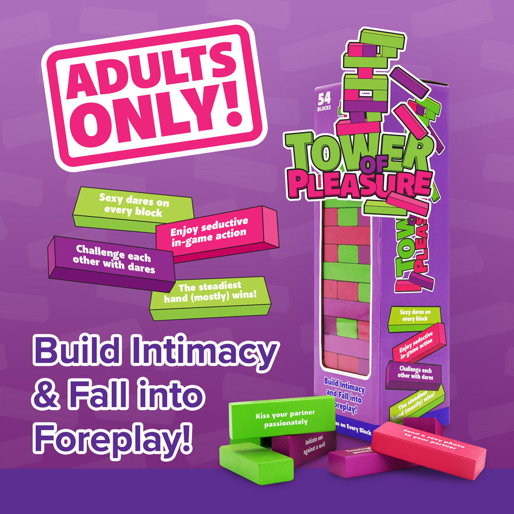 Tower of Pleasure - Couples Tumbling Tower Game-PWM-TOP