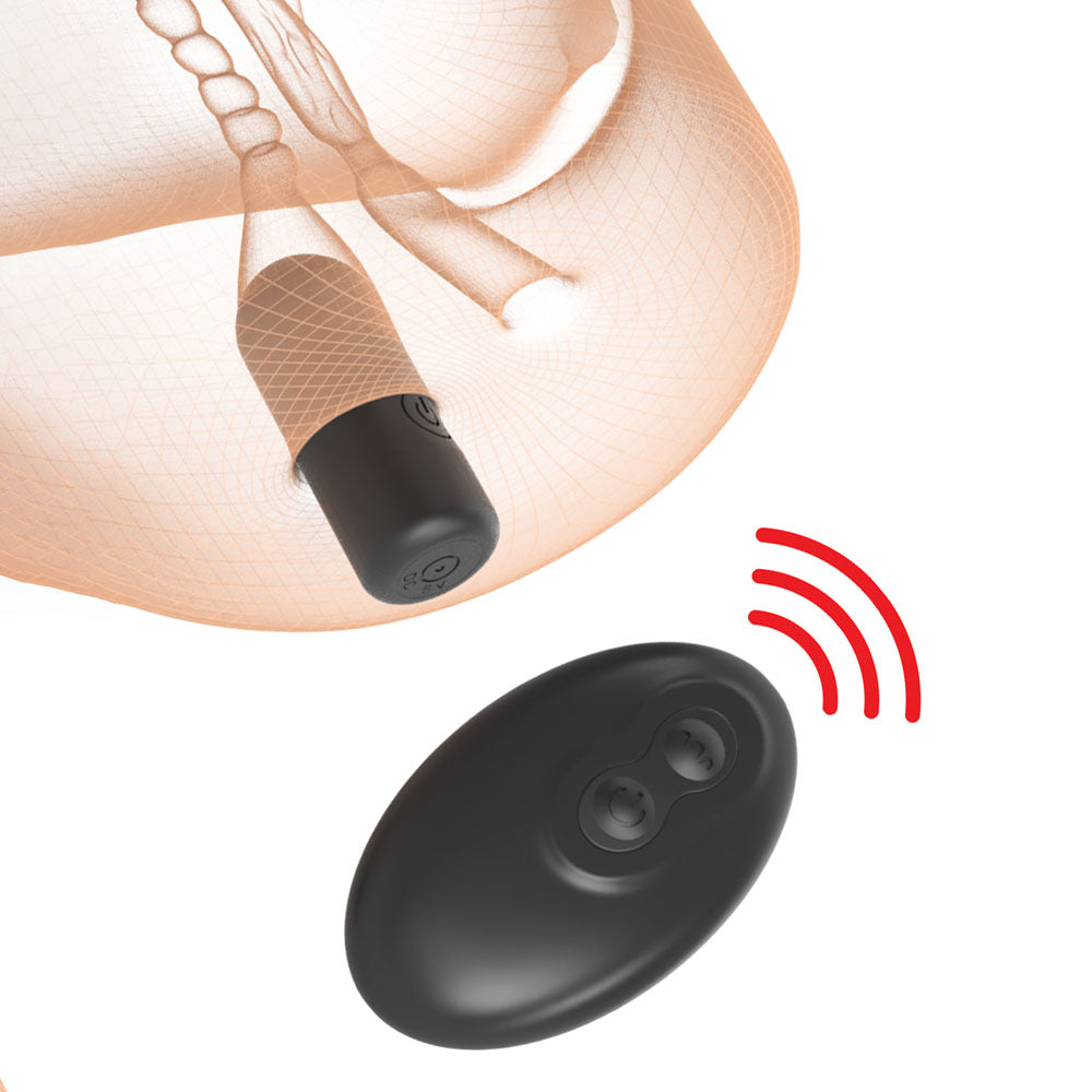 PDX Plus Double Pounder Vibrating Squeeze Stroker - Flesh - Flesh USB Rechargeable Vibrating Vagina Stroker-RD434-21