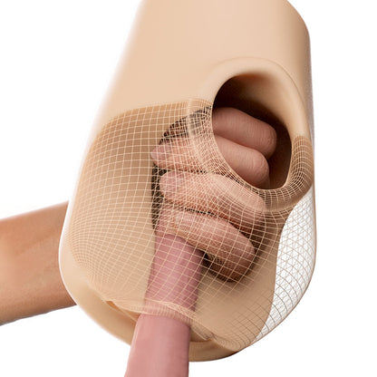 PDX Plus Pussy Pounder Squeeze Stroker - Flesh - Flesh Vagina Stroker-RD435-21