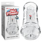 PDX Extreme Wet Pussies - Super Luscious Lips - Clear - Clear Self Lubricating Vagina Stroker - RD440-20