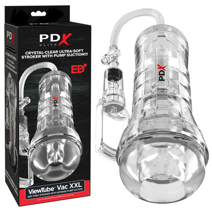 PDX Elite ViewTube Vac XXL Pump Stroker - Clear Vagina Stroker with Suction Pump-RD560-20