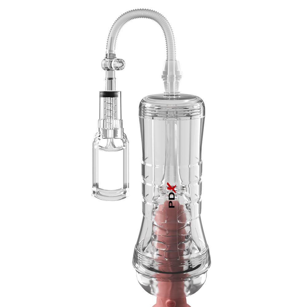 PDX Elite ViewTube Vac XXL Pump Stroker - Clear Vagina Stroker with Suction Pump-RD560-20