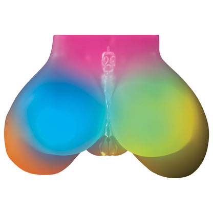 PDX Elite Go-Go Booty LED Mega Masturbator - Clear with LED Doggy-Style Masturbator - RD633-20