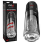 PDX Elite Mega-Bator Pro - Clear USB Rechargeable Vibrating & Spinning Auto Stroker - RD636
