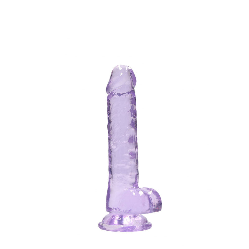 REALROCK 7 Realistic Dildo With Balls - Purple 17.8 cm Dong-REA091PUR