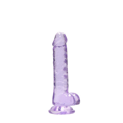 REALROCK 7 Realistic Dildo With Balls - Purple 17.8 cm Dong-REA091PUR