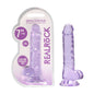 REALROCK 7 Realistic Dildo With Balls - Purple 17.8 cm Dong-REA091PUR