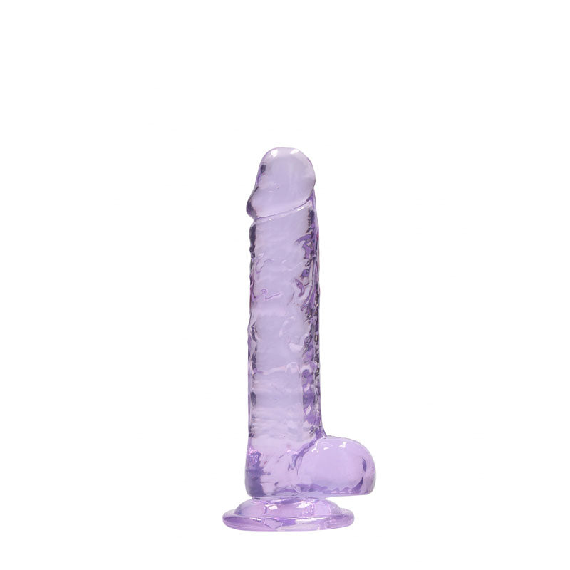 REALROCK 7 Realistic Dildo With Balls - Purple 17.8 cm Dong-REA091PUR