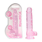 REALROCK 8 Realistic Dildo With Balls - Pink 20.3 cm Dong-REA092PNK