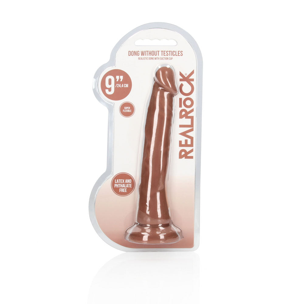 REALROCK 9 Realistic Dildo - Tan - Tan 22.9 cm Dong - REA100TAN