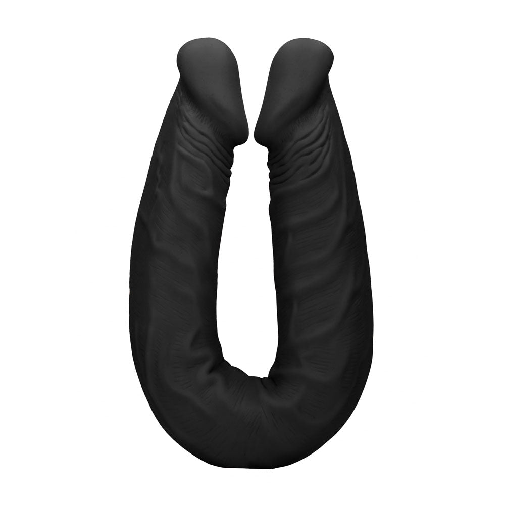 REALROCK 18 Double Dildo - Black - Black 46 cm Double Dong - REA103BLK