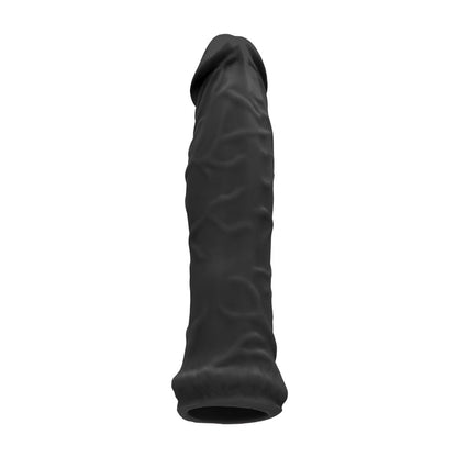 REALROCK 6 Realistic Penis Sleeve - Black - Black 15.2 cm Penis Extension Sleeve - REA105BLK