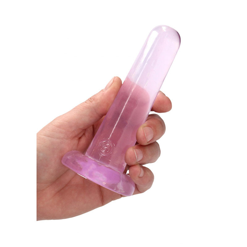 REALROCK Non Realistic Dildo With Suction Cup - 13.5 cm - Pink 13.5 cm Dong - REA108PNK