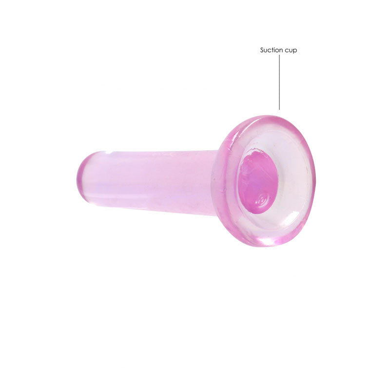 REALROCK Non Realistic Dildo With Suction Cup - 13.5 cm - Pink 13.5 cm Dong - REA108PNK