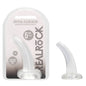 REALROCK Non Realistic Dildo With Suction Cup - 11.5 cm - Clear 11.5 cm Curved Pegging Dong - REA109TRA