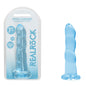 REALROCK Dildo With Suction - 17 cm - Blue - Blue 17 cm Dildo - REA110BLU