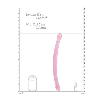 REALROCK Non Realistic Double Dong 17 - Pink 42 cm Double Dong - REA112PNK