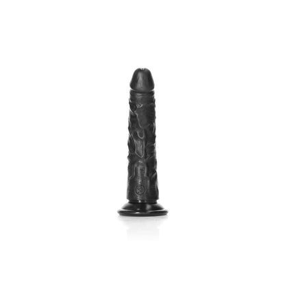 REALROCK Realistic Slim Dildo without Balls - 15.5 cm Black (6'')