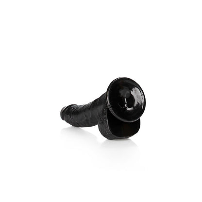 REALROCK Realistic Regular Curved Dong with Balls - 20.5 cm - Black 20.5 cm (8) Dong-REA123BLK