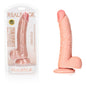 REALROCK Realistic Regular Curved Dildo with Balls - 20.5 cm Flesh (8'')