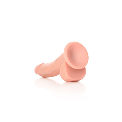 REALROCK Realistic Regular Curved Dildo with Balls - 20.5 cm Flesh (8'')