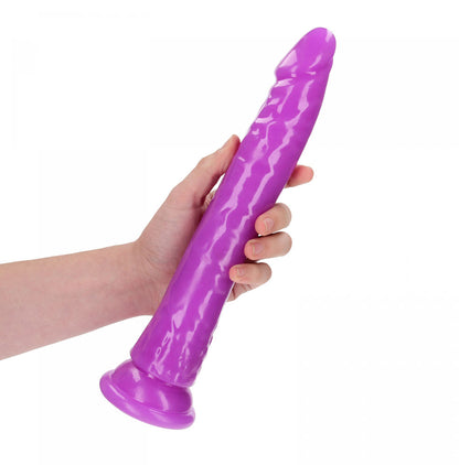 REALROCK 29 cm Slim Glow in the Dark Neon - Purple - Glow in Dark Purple 29 cm (11) Dong - REA146GLOPUR