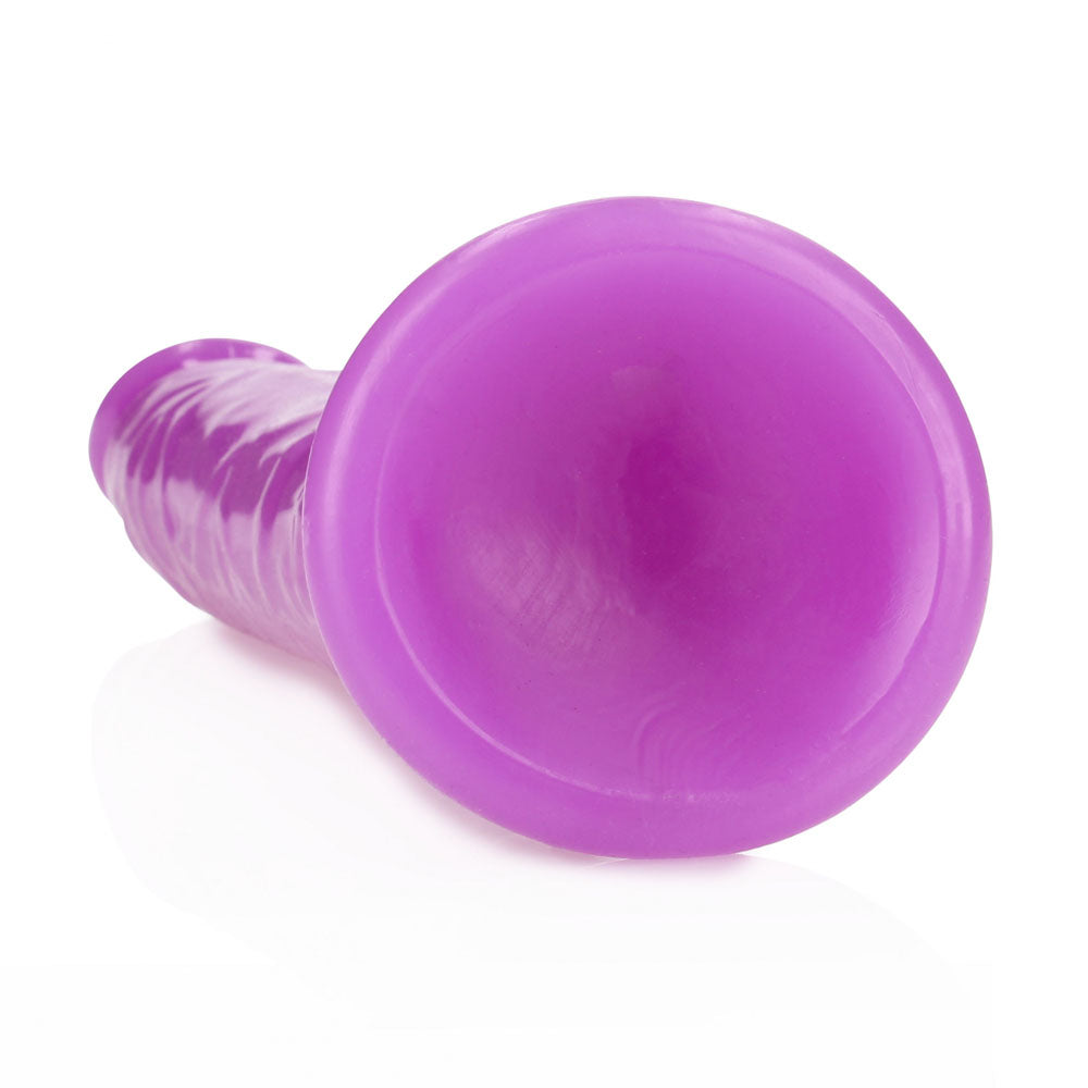 REALROCK 29 cm Slim Glow in the Dark Neon - Purple - Glow in Dark Purple 29 cm (11) Dong - REA146GLOPUR