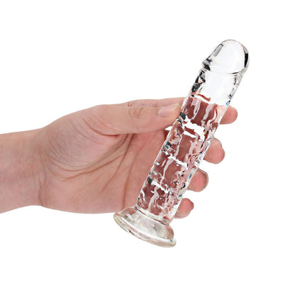 REALROCK 15.5 cm Straight Dildo - Clear - Clear 15.5 cm (6) Dong-REA150TRA