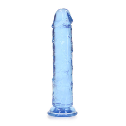 REALROCK 18 cm Straight Dildo - Blue - Blue 18 cm (7) Dong - REA152BLU