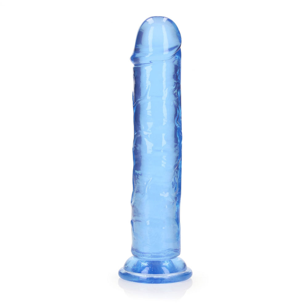 REALROCK 20 cm Straight Dildo - Blue - Blue 20 cm (8) Dong - REA153BLU